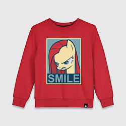 Свитшот хлопковый детский MLP: Smile, цвет: красный
