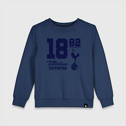 Свитшот хлопковый детский FC Tottenham 1882, цвет: тёмно-синий