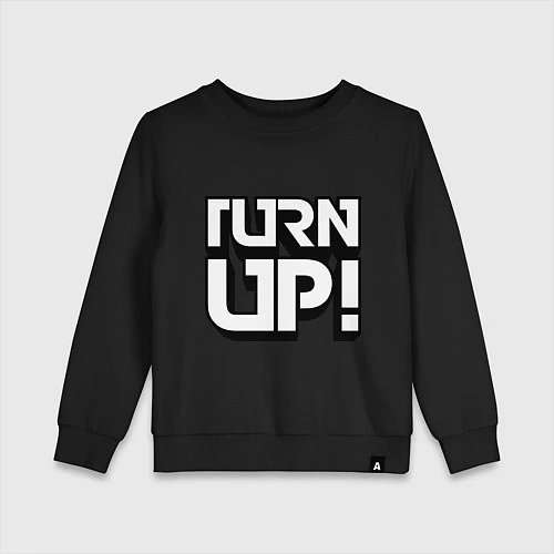 Детский свитшот Turn UP! / Черный – фото 1