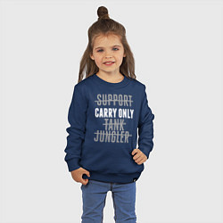 Свитшот хлопковый детский Carry only, цвет: тёмно-синий — фото 2