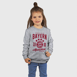 Свитшот хлопковый детский Bayern Munchen 1900, цвет: меланж — фото 2