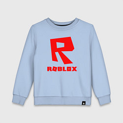 Свитшот хлопковый детский ROBLOX, цвет: мягкое небо