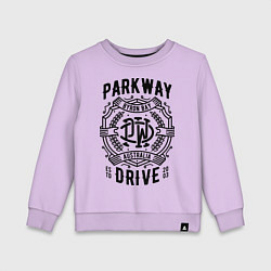 Свитшот хлопковый детский Parkway Drive: Australia, цвет: лаванда
