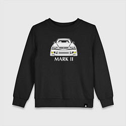 Свитшот хлопковый детский Toyota Mark2 JZX100, цвет: черный