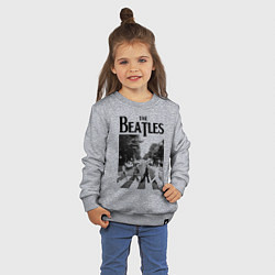 Свитшот хлопковый детский The Beatles: Mono Abbey Road, цвет: меланж — фото 2