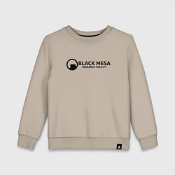 Свитшот хлопковый детский Black Mesa: Research Facility, цвет: миндальный