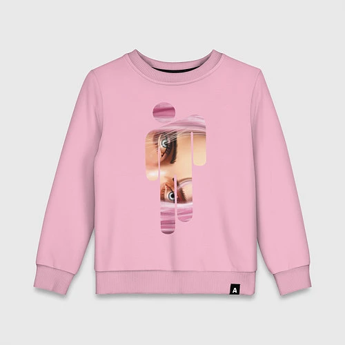 Детский свитшот Billie Eilish Style / Светло-розовый – фото 1