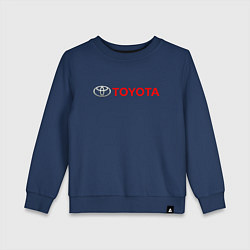 Свитшот хлопковый детский TOYOTA, цвет: тёмно-синий