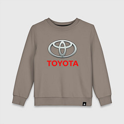 Свитшот хлопковый детский TOYOTA, цвет: утренний латте