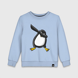 Свитшот хлопковый детский DAB Pinguin, цвет: мягкое небо