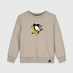 Свитшот хлопковый детский Pittsburgh Penguins: Evgeni Malkin, цвет: миндальный