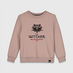 Свитшот хлопковый детский THE WITCHER 3:WILD HUNT, цвет: пыльно-розовый