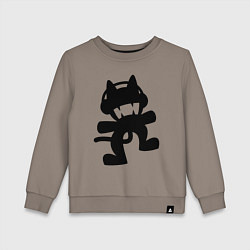 Свитшот хлопковый детский MONSTERCAT, цвет: утренний латте