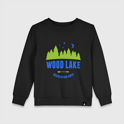 Детский свитшот Wood Lake / Черный – фото 1