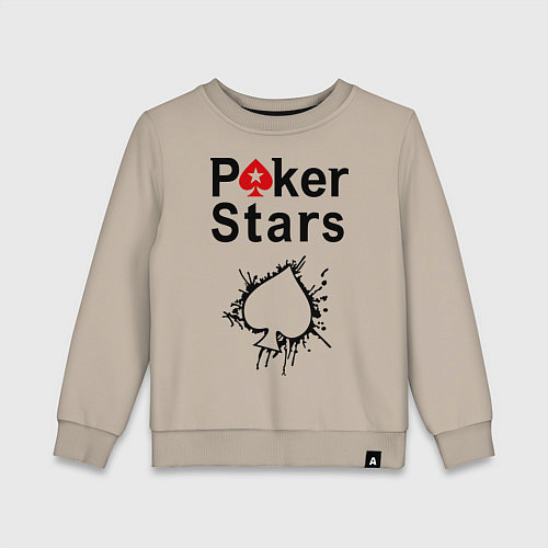 Детский свитшот Poker Stars / Миндальный – фото 1