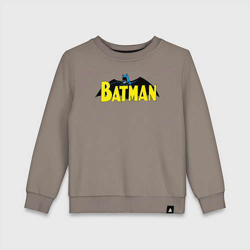 Детский свитшот Batman logo / Утренний латте – фото 1
