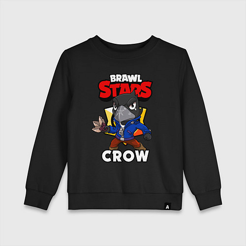 Детский свитшот BRAWL STARS CROW / Черный – фото 1