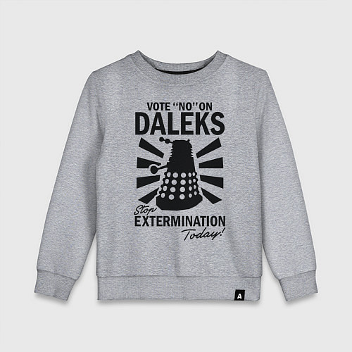 Детский свитшот Доктор Кто, Далеки / Меланж – фото 1