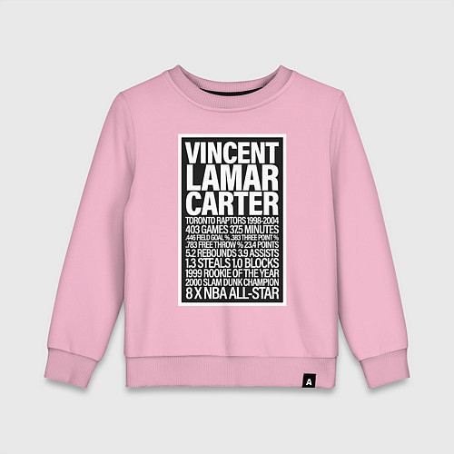 Детский свитшот Vince Carter / Светло-розовый – фото 1