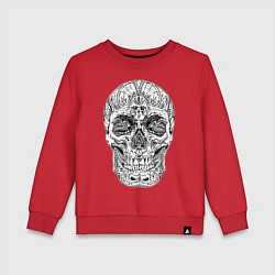 Свитшот хлопковый детский Узор, цвет: красный