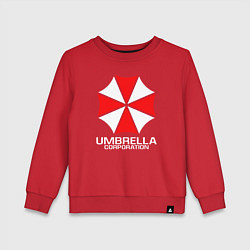 Свитшот хлопковый детский UMBRELLA CORP, цвет: красный