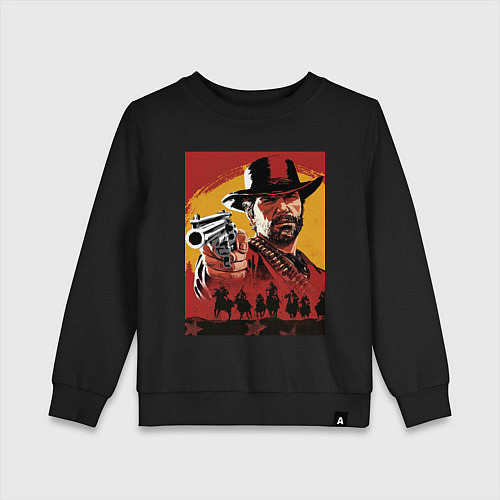 Детский свитшот Red dead redemption 2 / Черный – фото 1