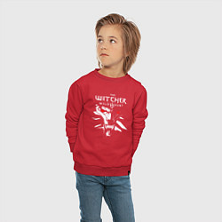 Свитшот хлопковый детский ВЕДЬМАК, цвет: красный — фото 2
