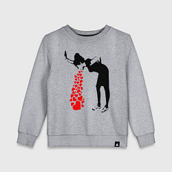 Свитшот хлопковый детский Banksy, цвет: меланж