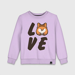 Детский свитшот Love Corgi