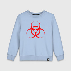 Свитшот хлопковый детский BIOHAZARD, цвет: мягкое небо