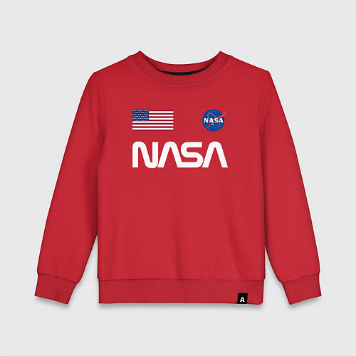 Детский свитшот NASA / Красный – фото 1