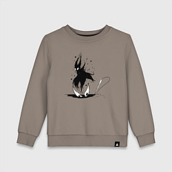 Свитшот хлопковый детский Hollow Knight, цвет: утренний латте