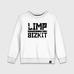 Свитшот хлопковый детский LIMP BIZKIT, цвет: белый