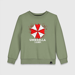 Свитшот хлопковый детский UMBRELLA CORP, цвет: авокадо