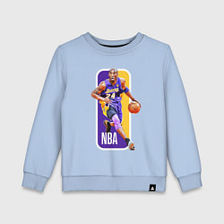 Свитшот хлопковый детский NBA Kobe Bryant, цвет: мягкое небо