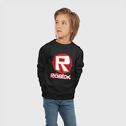 Свитшот хлопковый детский ROBLOX, цвет: черный — фото 2