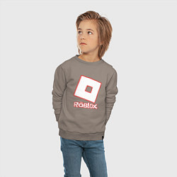 Свитшот хлопковый детский ROBLOX, цвет: утренний латте — фото 2