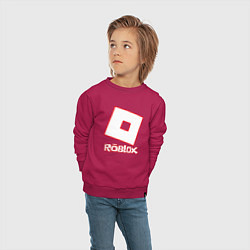 Свитшот хлопковый детский ROBLOX, цвет: маджента — фото 2