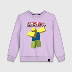 Свитшот хлопковый детский Roblox Dab, цвет: лаванда