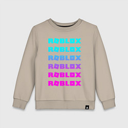 Свитшот хлопковый детский ROBLOX, цвет: миндальный