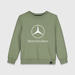 Свитшот хлопковый детский MERCEDES, цвет: авокадо