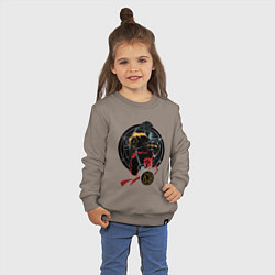 Свитшот хлопковый детский Стальной алхимик, цвет: утренний латте — фото 2