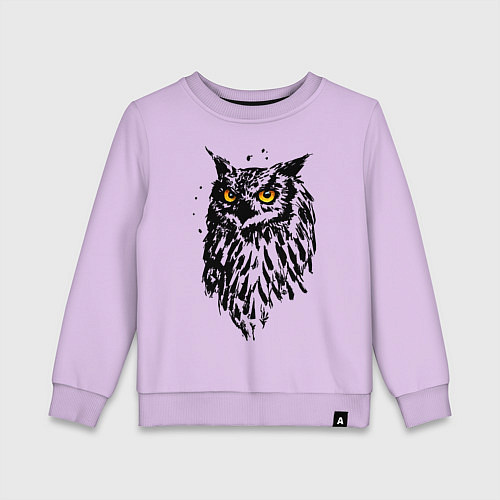 Детский свитшот Сова / Лаванда – фото 1
