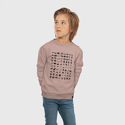 Свитшот хлопковый детский Путешественник вне рамок81, цвет: пыльно-розовый — фото 2
