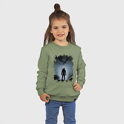 Свитшот хлопковый детский ВЕДЬМАК, цвет: авокадо — фото 2