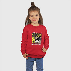 Свитшот хлопковый детский Comic Con, цвет: красный — фото 2