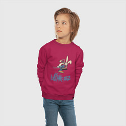 Свитшот хлопковый детский BLINK-182, цвет: маджента — фото 2