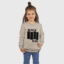 Свитшот хлопковый детский BLACK FLAG, цвет: миндальный — фото 2