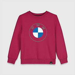 Свитшот хлопковый детский BMW LOGO 2020, цвет: маджента