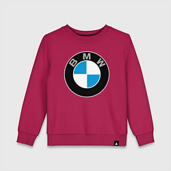 Свитшот хлопковый детский BMW, цвет: маджента